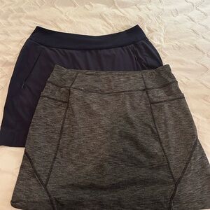 Set of 2 Athleta Skorts- Navy and Grey